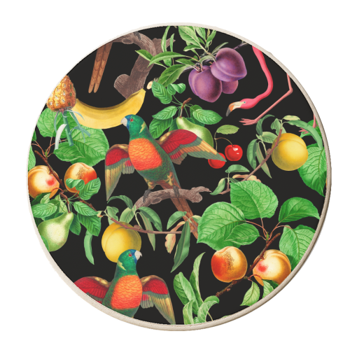 jungle fruits - personalised beer coaster by Anastasios Konstantinidis