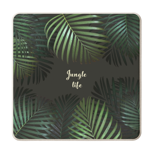 Jungle Life - personalised beer coaster by Mia Lindblad