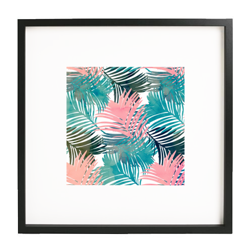 Jungle Pattern - framed poster print by EMANUELA CARRATONI