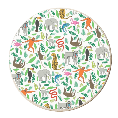 Jungle - personalised beer coaster by Yazmin Brooks