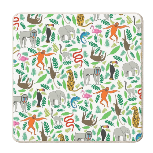 Jungle - personalised beer coaster by Yazmin Brooks
