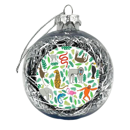 Jungle Print - xmas bauble by Yazmin Brooks