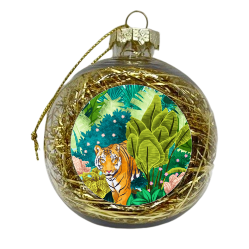 Jungle Tiger - xmas bauble by Uma Prabhakar Gokhale