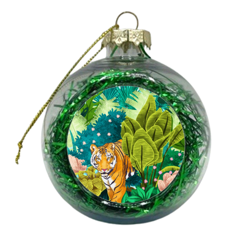 Jungle Tiger - xmas bauble by Uma Prabhakar Gokhale