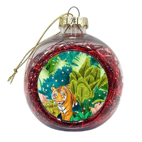 Jungle Tiger - xmas bauble by Uma Prabhakar Gokhale