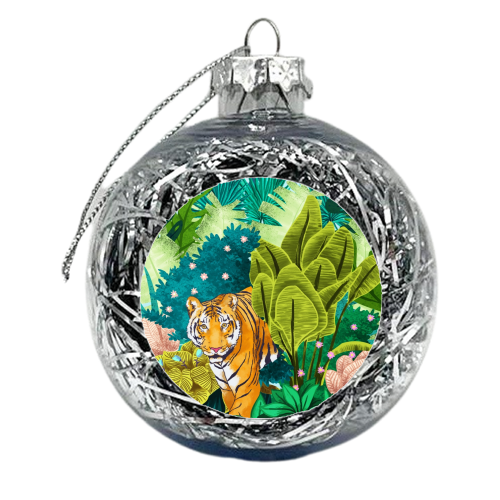 Jungle Tiger - xmas bauble by Uma Prabhakar Gokhale