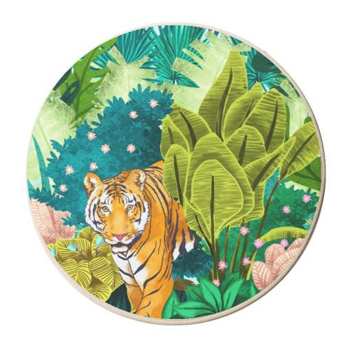 Jungle Tiger - personalised beer coaster by Uma Prabhakar Gokhale