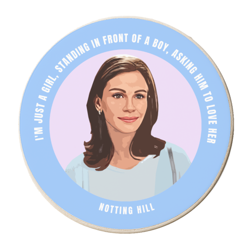 Just a Girl - personalised beer coaster by DOLLY WOLFE