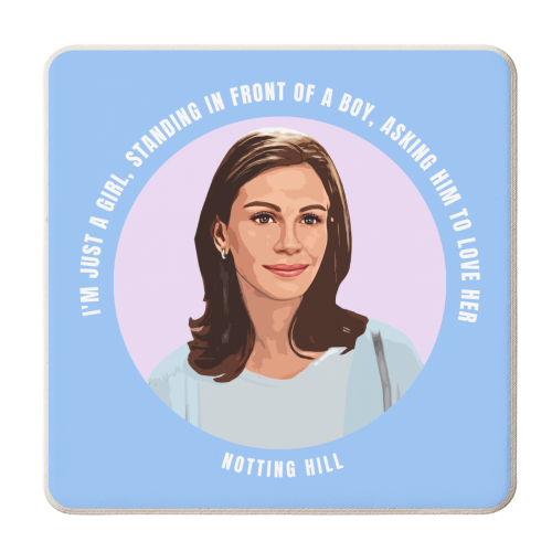 Just a Girl - personalised beer coaster by DOLLY WOLFE