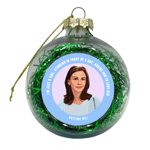 Just a Girl - xmas bauble by DOLLY WOLFE