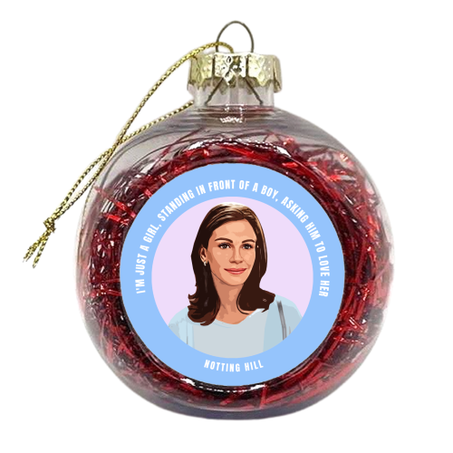 Just a Girl - xmas bauble by DOLLY WOLFE