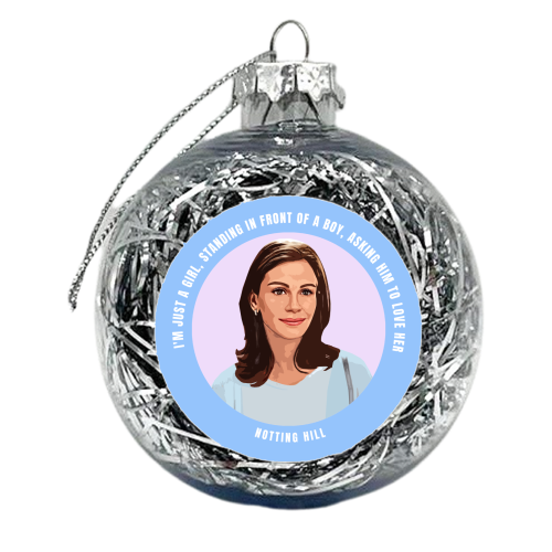 Just a Girl - xmas bauble by DOLLY WOLFE