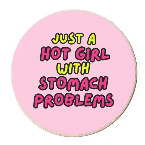 Just a Hot Girl - personalised beer coaster by Lilly Rose