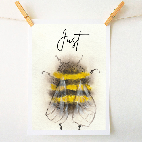 Just - A1 - A4 art print by Linbylane