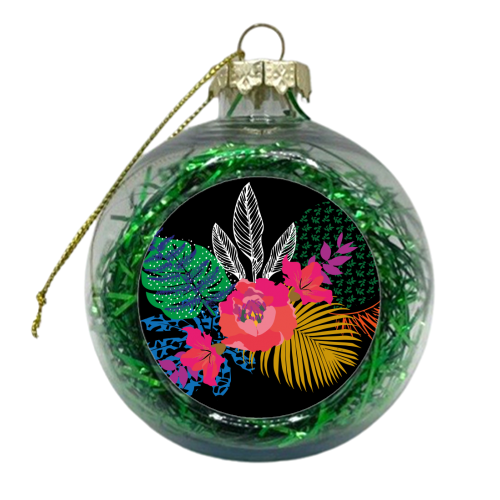 Just Another Day In Paradise brights - xmas bauble by Luxe and Loco