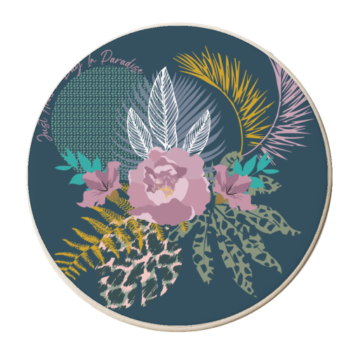 Just Another Day In Paradise - personalised beer coaster by Luxe and Loco