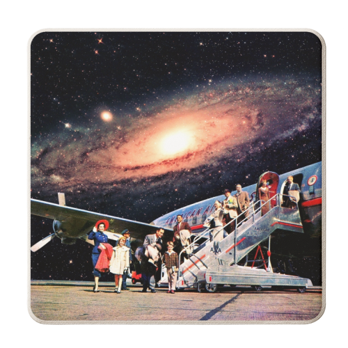 Just Arrived From Space - personalised beer coaster by taudalpoi