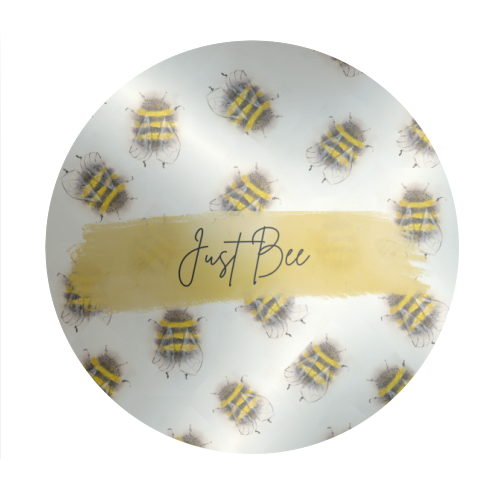 Just Bee - Circle Sticker by Linbylane