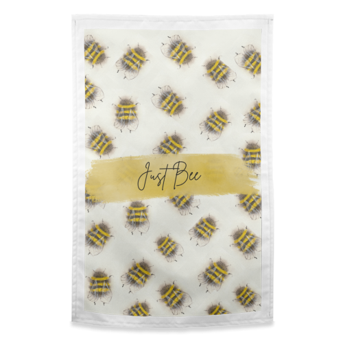 Just Bee - funny tea towel by Linbylane