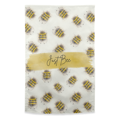 Just Bee - funny tea towel by Linbylane