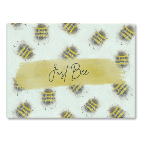 Just Bee - glass chopping board by Linbylane