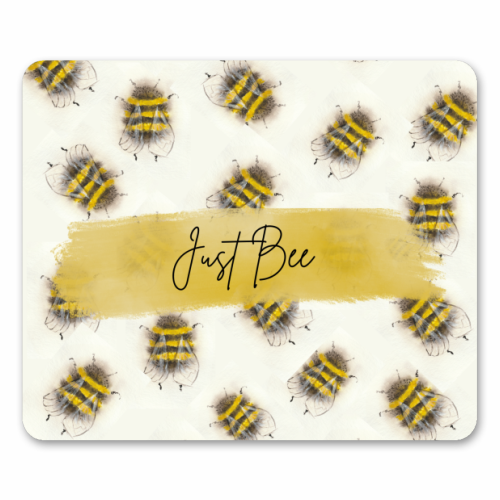 Just Bee - mouse mat by Linbylane
