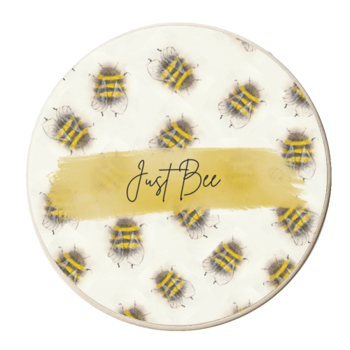 Just Bee - personalised beer coaster by Linbylane