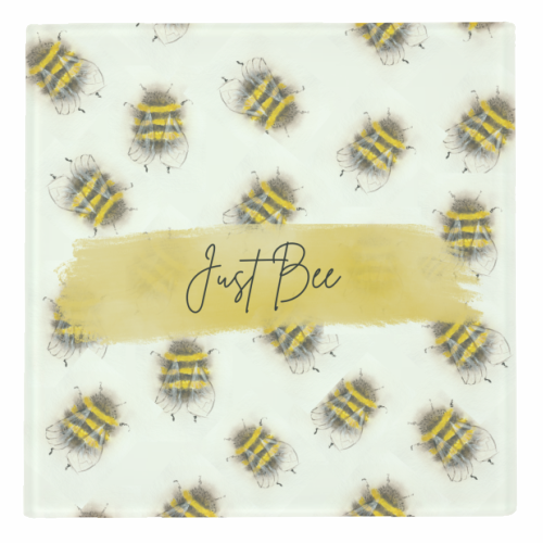 Just Bee - personalised beer coaster by Linbylane