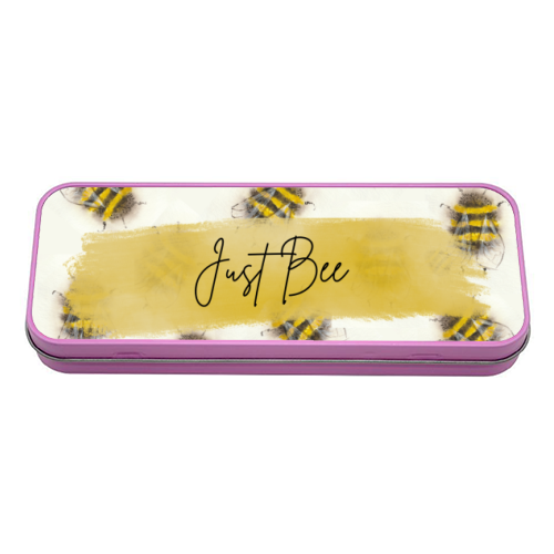 Just Bee - tin pencil case by Linbylane