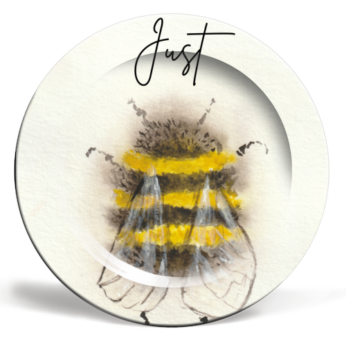 Just - ceramic dinner plate by Linbylane