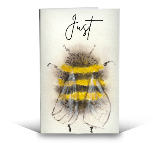 Just - funny greeting card by Linbylane