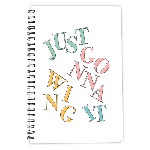 Just Gonna Wing It - personalised A4, A5, A6 notebook by Hollie Mills