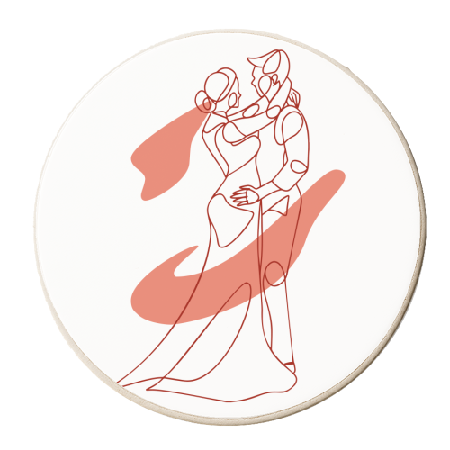 JUST MARRIED - personalised beer coaster by Anastasios Konstantinidis