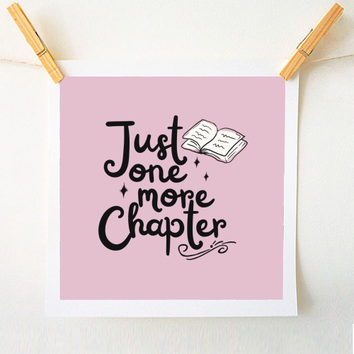 Just one more chapter book gift - A1 - A4 art print by Giddy Kipper