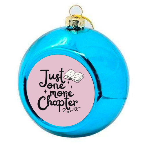 Just one more chapter book gift - colourful christmas bauble by Giddy Kipper
