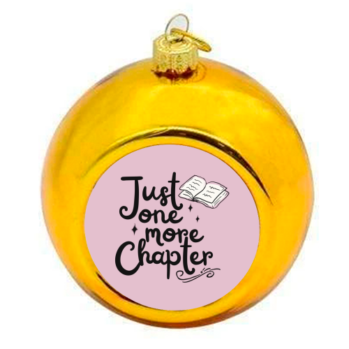Just one more chapter book gift - colourful christmas bauble by Giddy Kipper