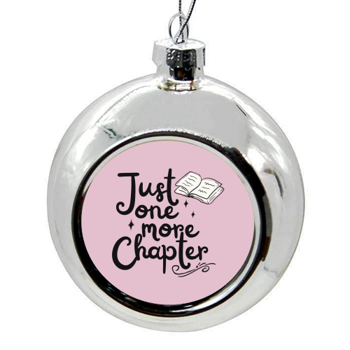 Just one more chapter book gift - colourful christmas bauble by Giddy Kipper