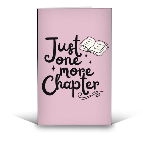 Just one more chapter book gift - funny greeting card by Giddy Kipper