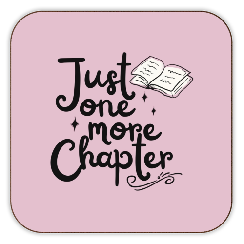 Just one more chapter book gift - personalised beer coaster by Giddy Kipper
