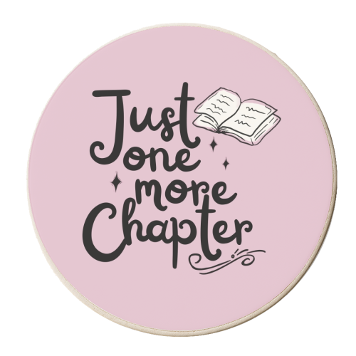 Just one more chapter book gift - personalised beer coaster by Giddy Kipper