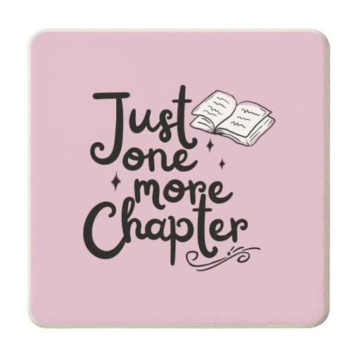 Just one more chapter book gift - personalised beer coaster by Giddy Kipper
