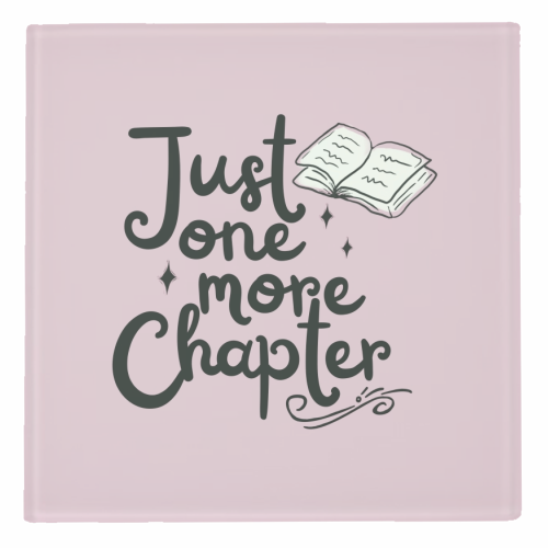 Just one more chapter book gift - personalised beer coaster by Giddy Kipper
