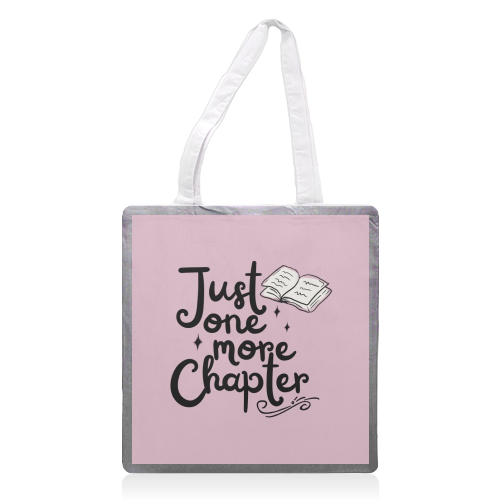 Just one more chapter book gift - printed canvas tote bag by Giddy Kipper