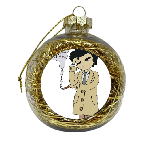 Just One More Thing - xmas bauble by Carl Batterbee