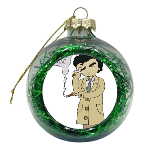 Just One More Thing - xmas bauble by Carl Batterbee