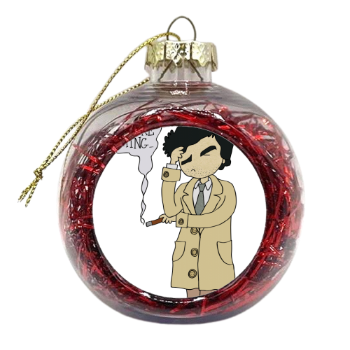 Just One More Thing - xmas bauble by Carl Batterbee