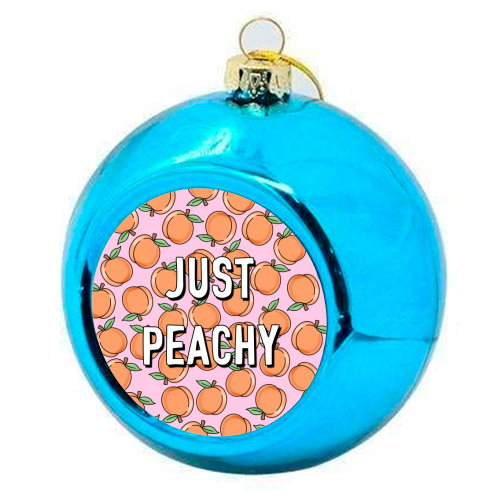 Just Peachy - colourful christmas bauble by Adam Regester