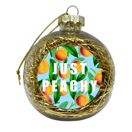 Just Peachy - xmas bauble by Eloise
