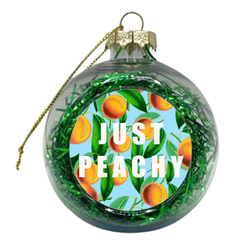 Just Peachy - xmas bauble by Eloise