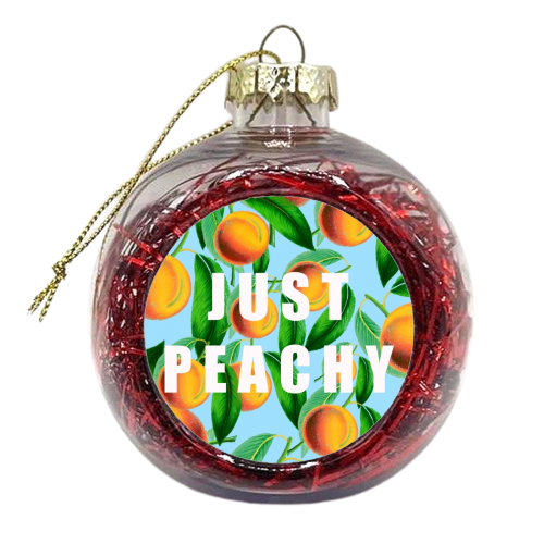 Just Peachy - xmas bauble by Eloise
